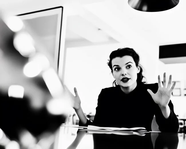 Expressive Woman Speaking - Sarvarth